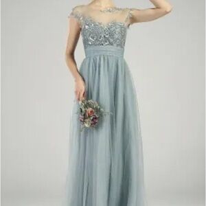 Elegant Blue Evening Gown